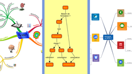 Galerie de mindmaps, cartes mentales ou conceptuelles réalisées lors du colloque Apprendre tout au long de la vie avec le mindmapping